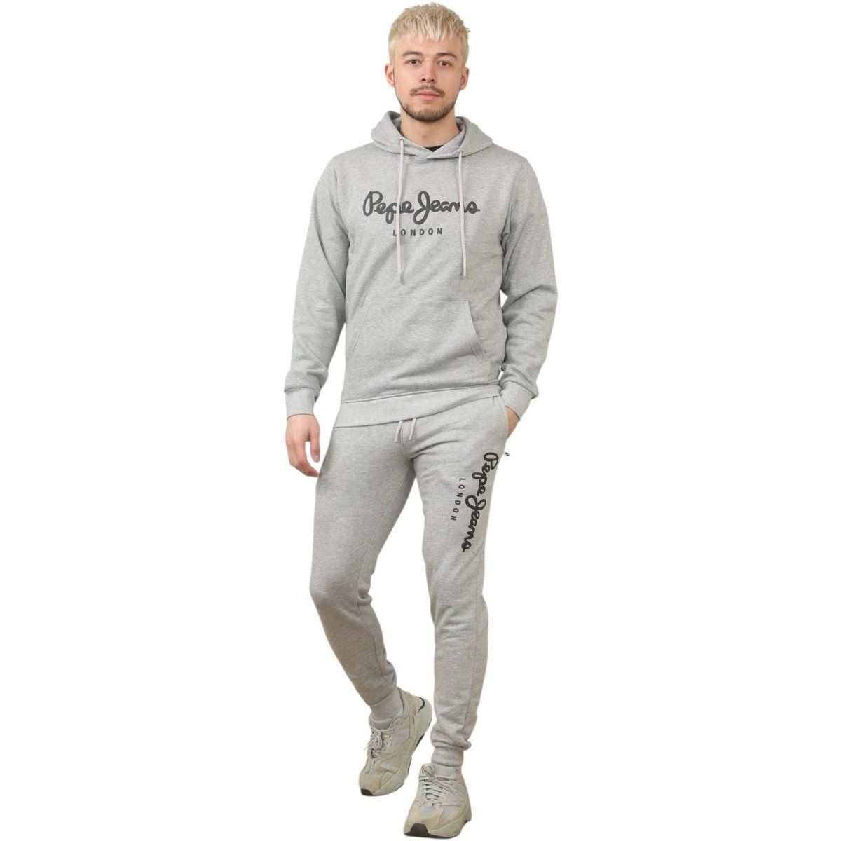 Pepe Jeans Logo graues Trainingsanzug-Set