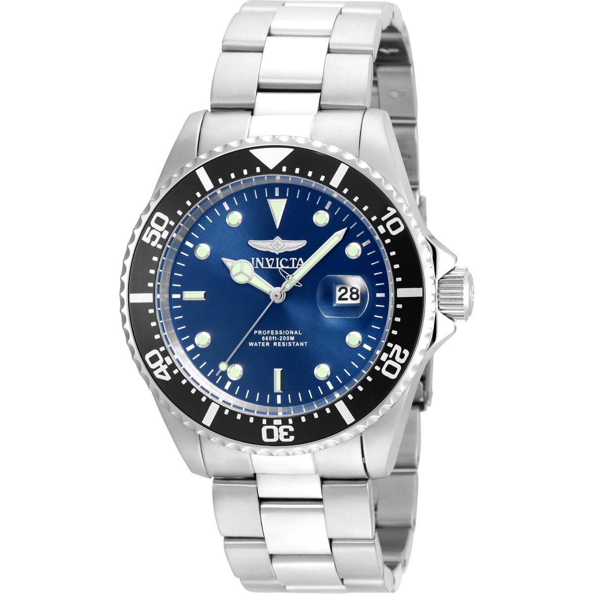Professionelle Taucheruhr mit blauem Zifferblatt