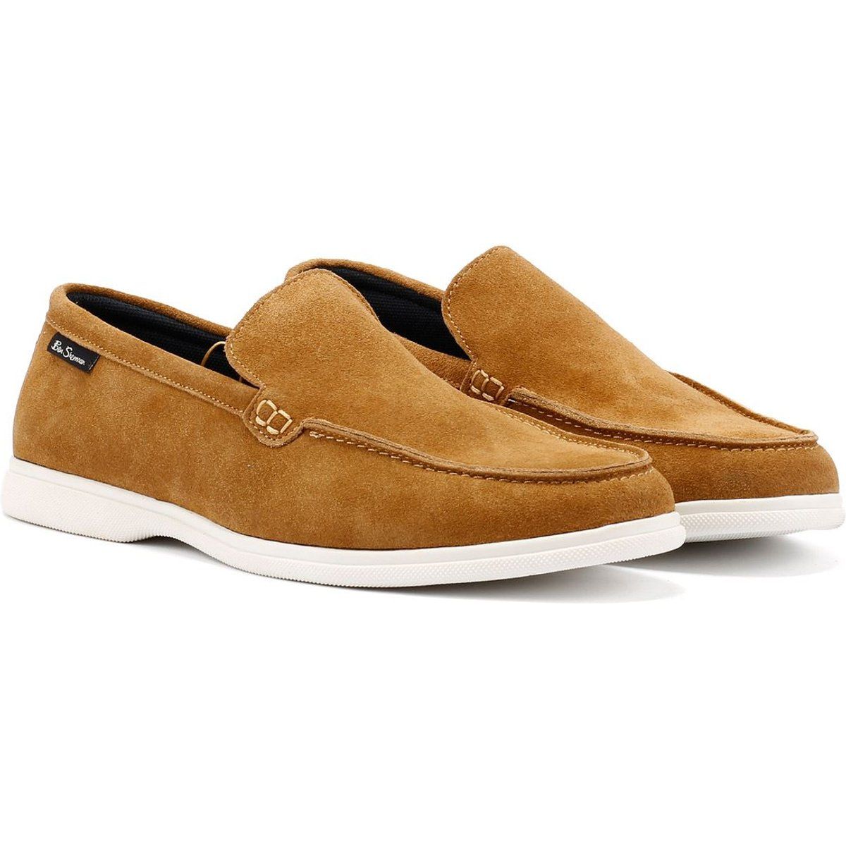 Ben Sherman Amarillo Herren Mokassins Aus Wildleder In Braun