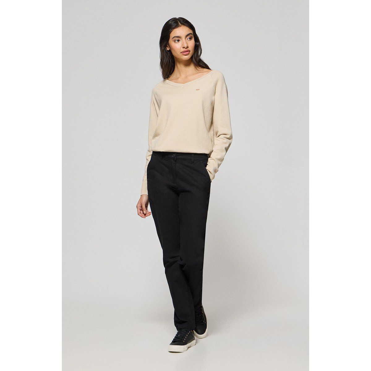 Damen Chinohose mit schmaler Passform