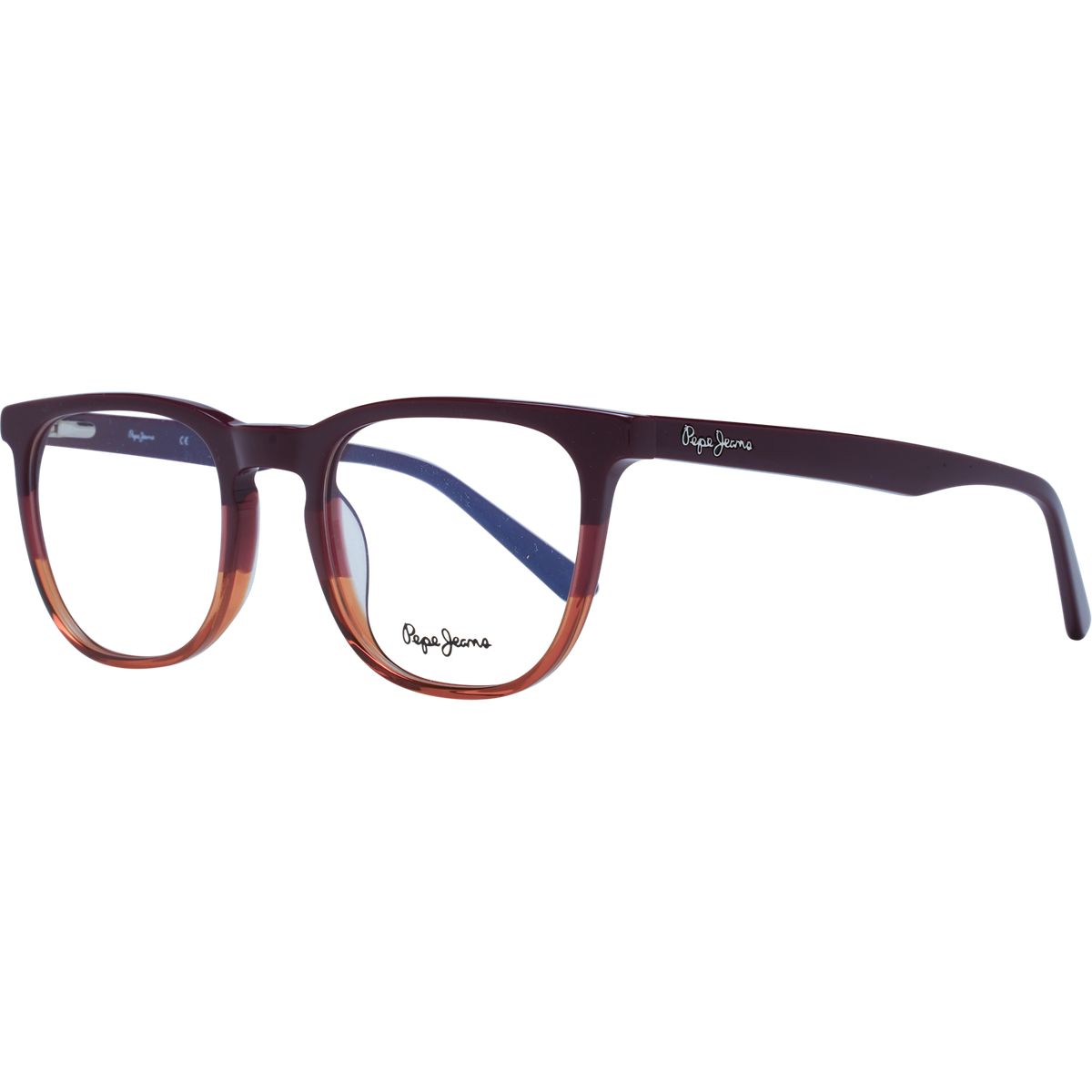 Rechteckige Browline Acetat-Brillenfassung