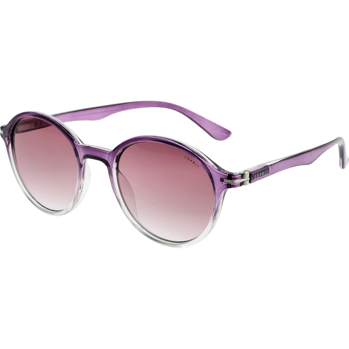 Runde Sonnenbrille mit lila Farbverlauf