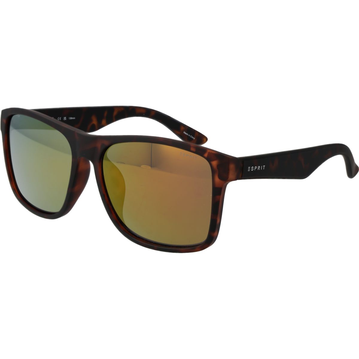Quadratische Brille mit Spiegeleffekt