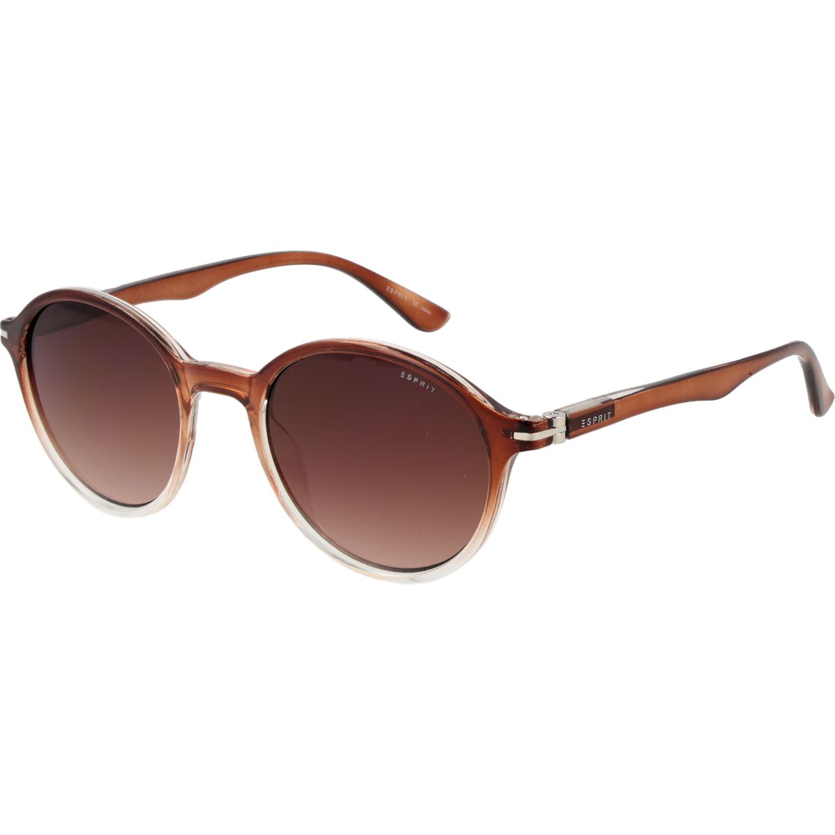 Runde braune Sonnenbrille mit Verlauf