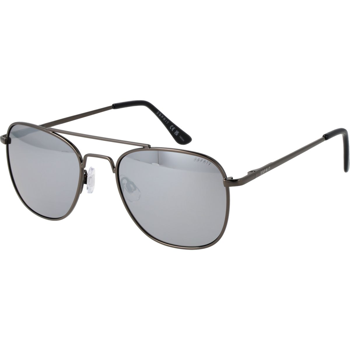 Silber verspiegelte Aviator Sonnenbrille