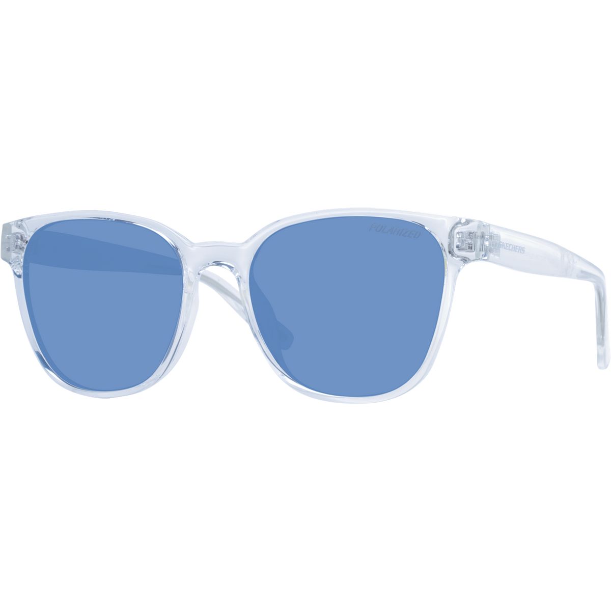 Polarisierte Sonnenbrille mit transparentem Rahmen