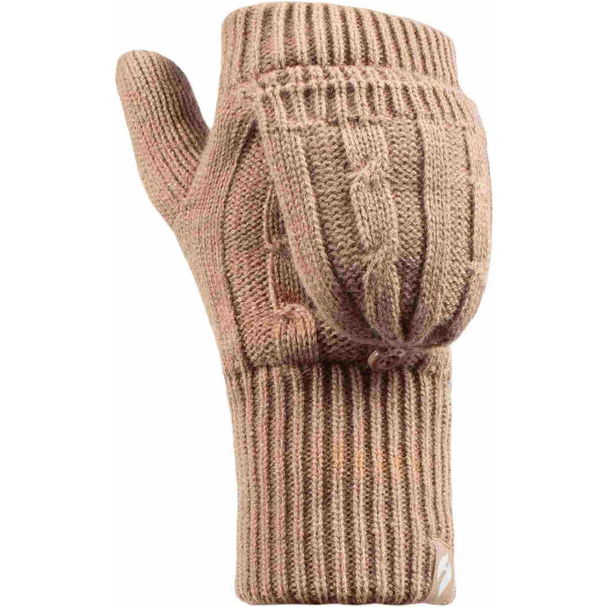 Damen Kabelstrick 2,3 Tog Thermo Winter Fingerlose Umhängehandschuhe