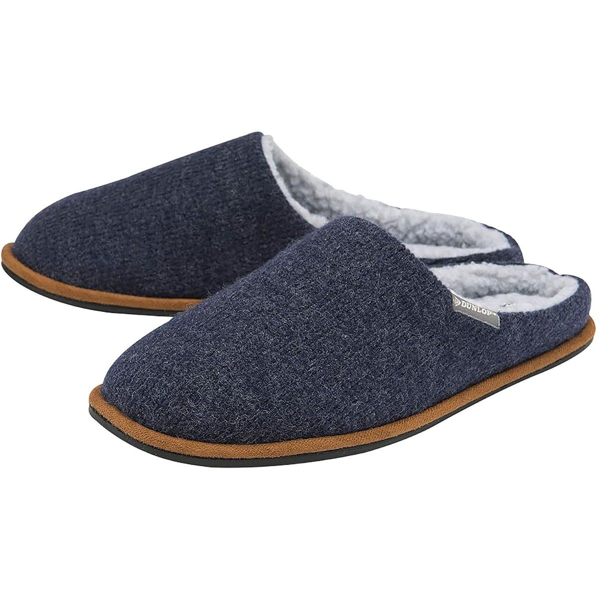 Herren Plüschgefütterte Hausschuhe mit Memory Foam
