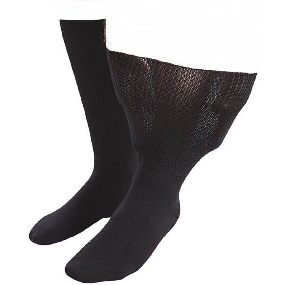 1 Pack Extra Breite Locker Sitzen Baumwoll-Oedema-Socken für Geschwollene Knöchel