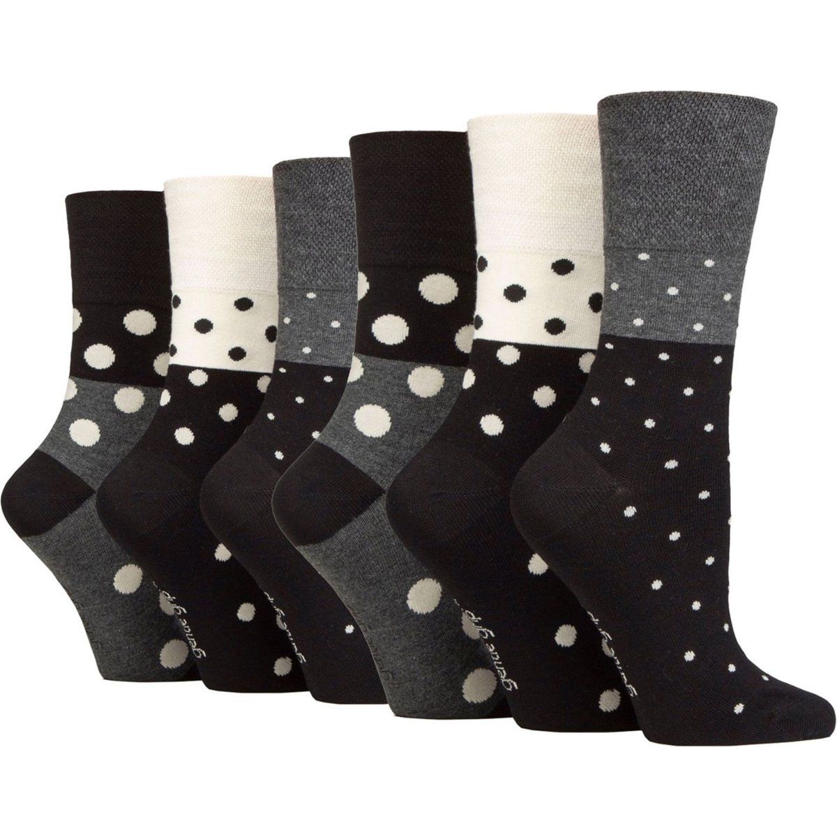 Nicht-elastische Bambus-Socken mit Punkten