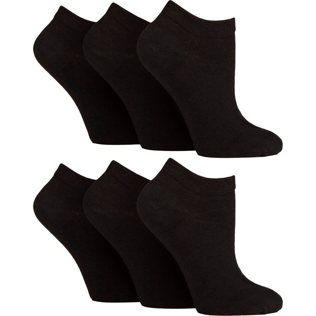 6er-Pack Diabetiker-Trainersocken für Damen | Extra breite Knöchelsocken