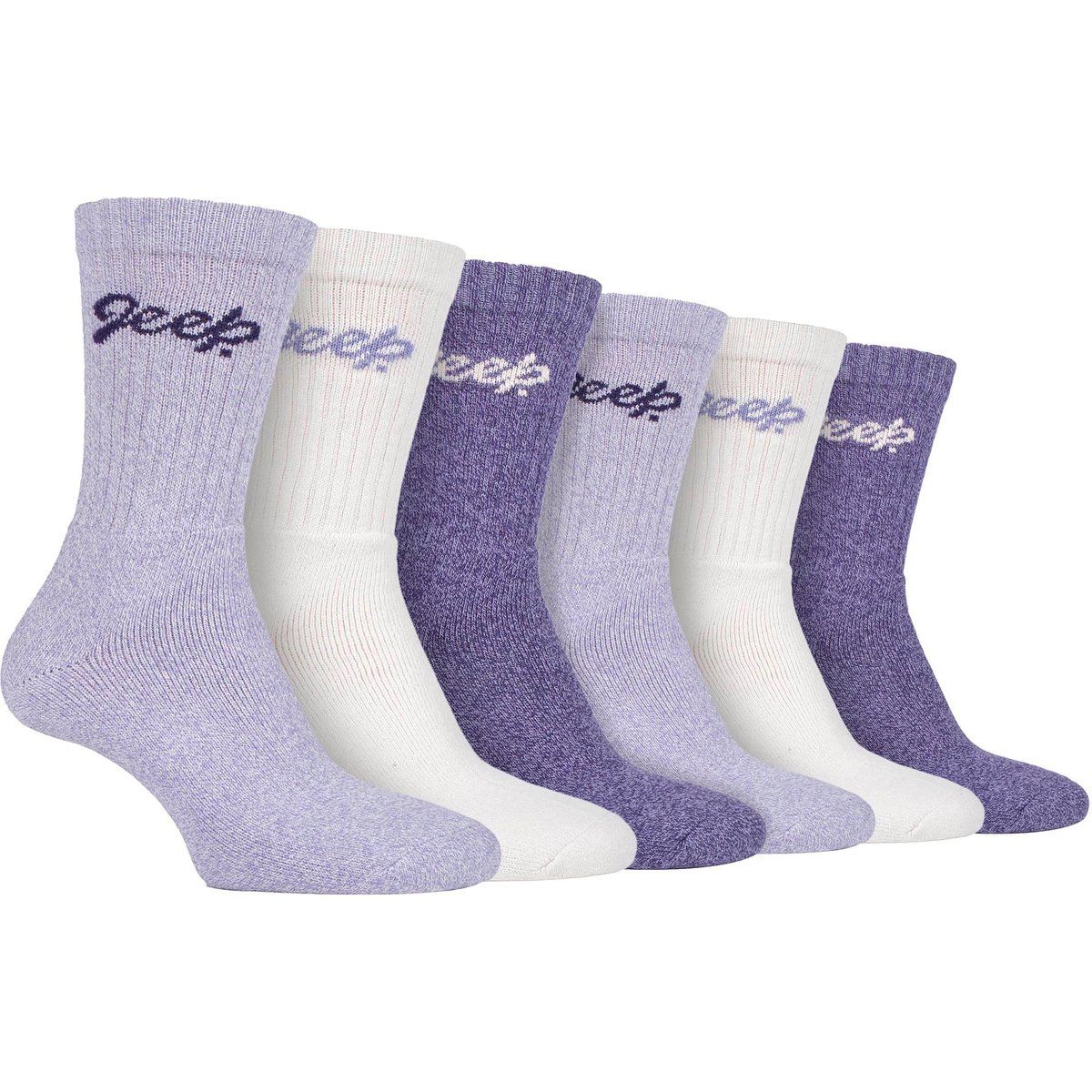 Damen 6er-Pack Wanderstllsocken | Baumwollsocken für die Natur
