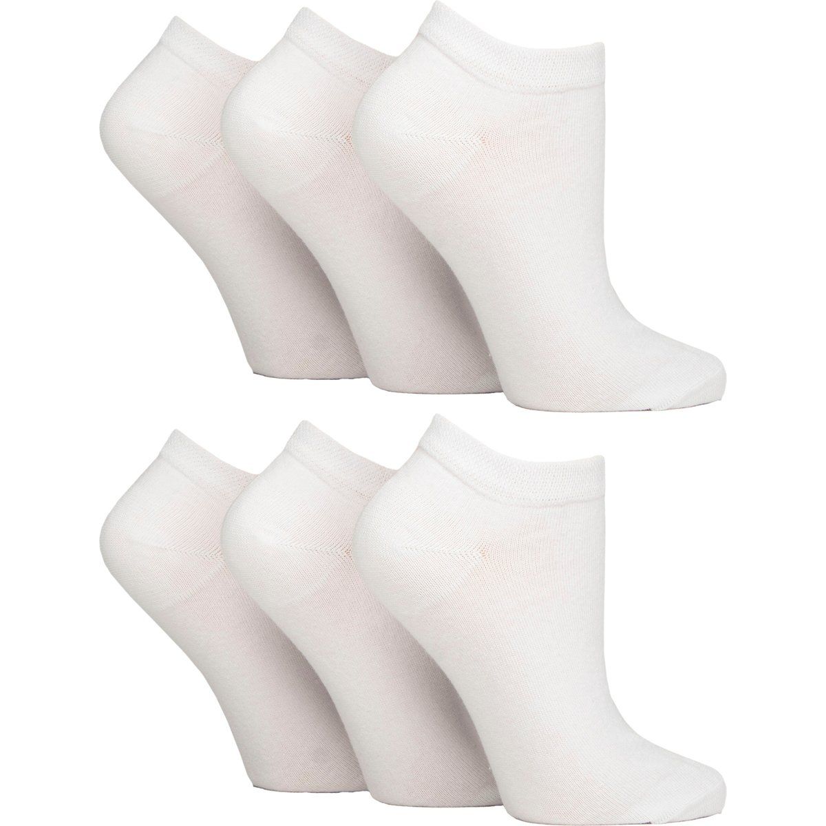 6er-Pack Diabetiker-Trainingssocken für Frauen | Extra breite Knöchelsocken