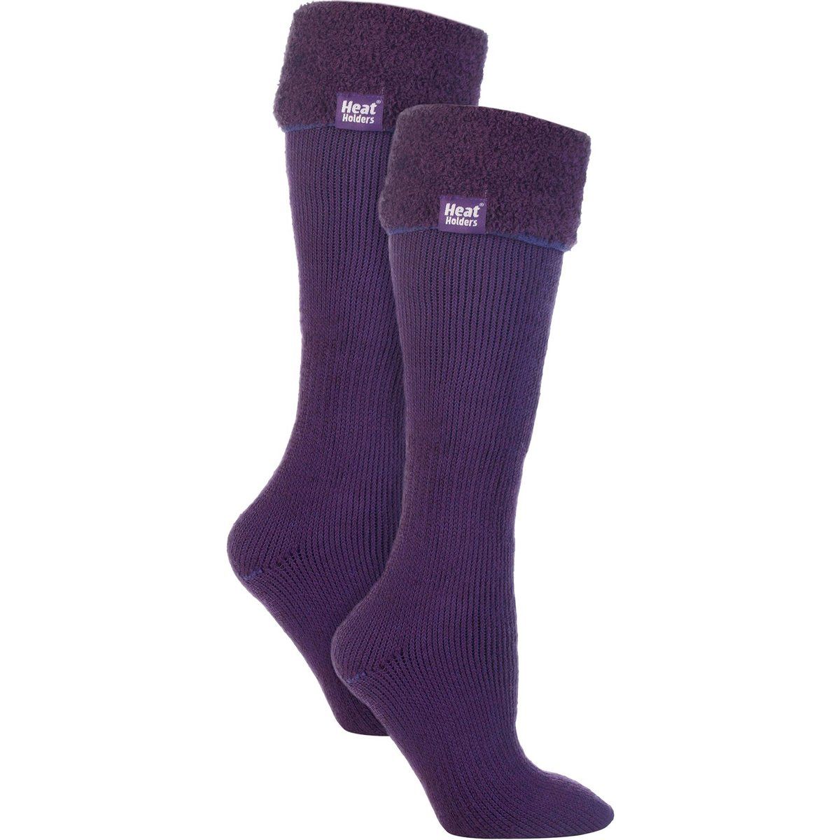 Damen 2er-Pack Wellington Weiche Innenstulpen Socken