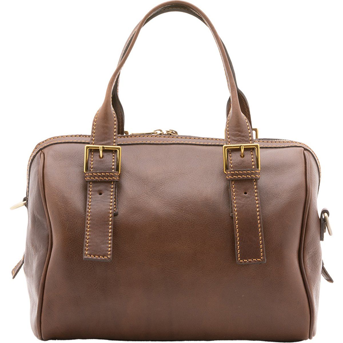 Braune Bowlingtasche aus Leder