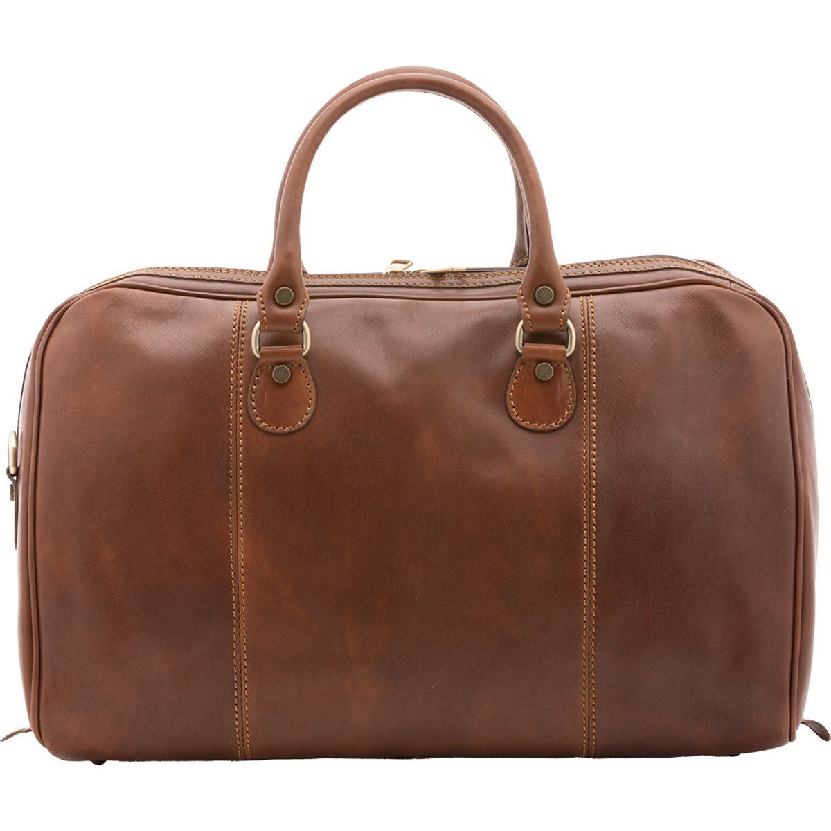 Braune Leder Reisetasche Unisex