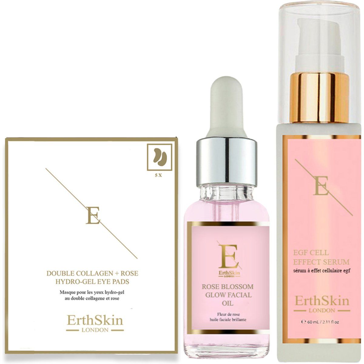 Anti-Aging Hautpflege Set mit Augenpads