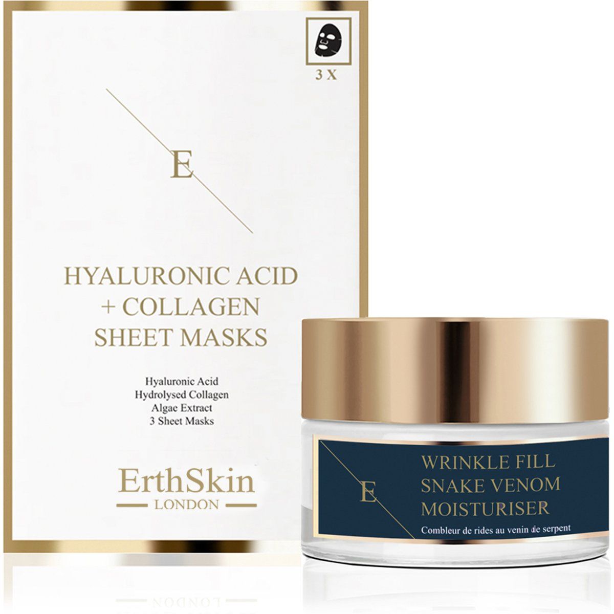 Hyaluronsäure-Kollagen Masken und Feuchtigkeitscreme