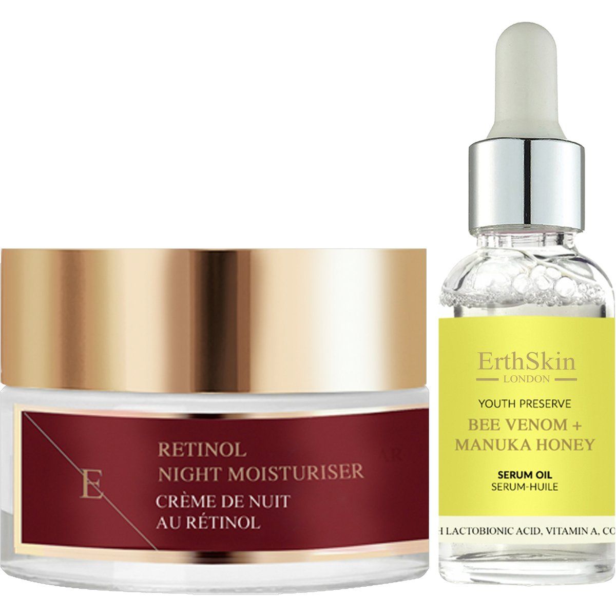 Retinol Nachtcreme und Serum Set