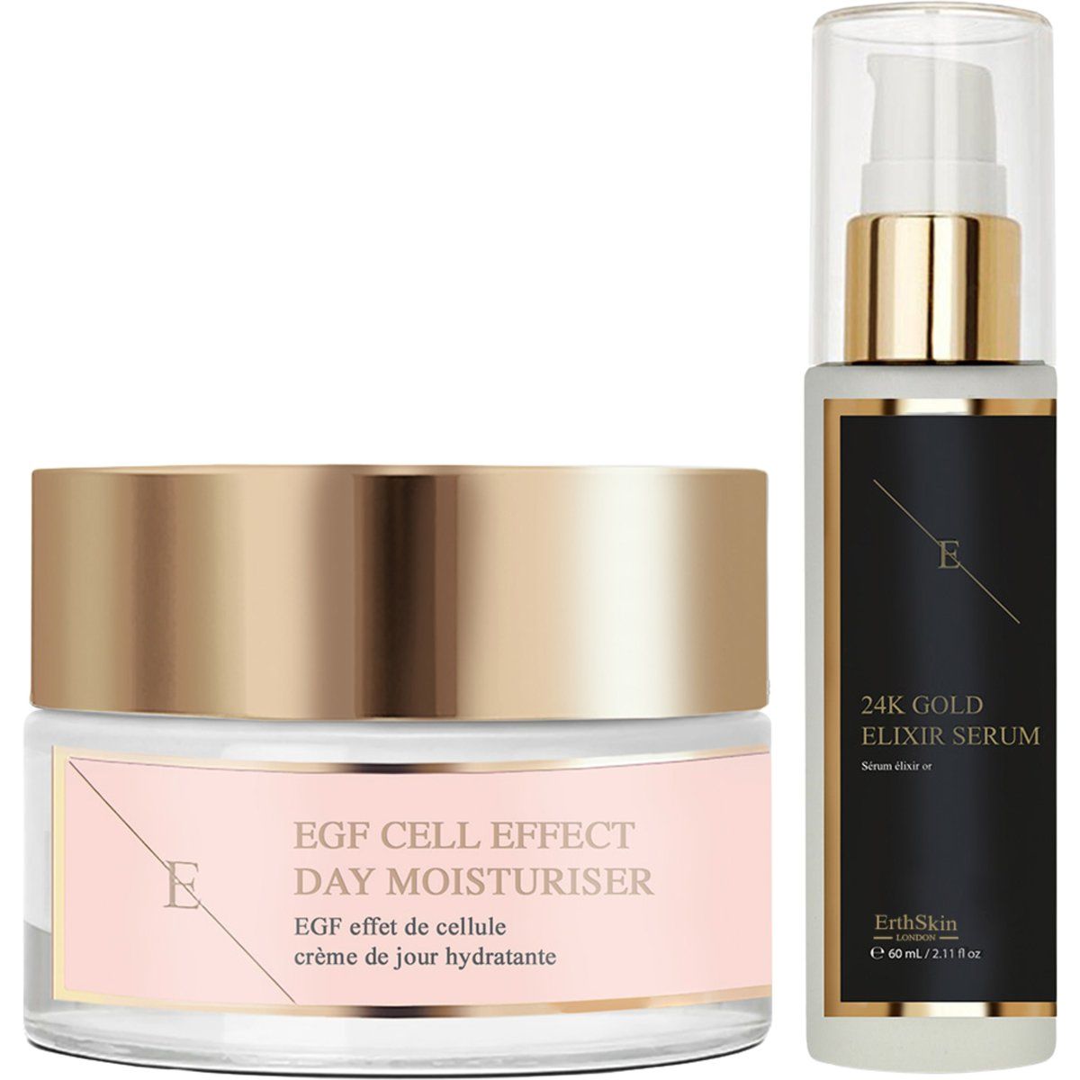 Hautpflegeset: Goldserum & Tagesfeuchtigkeitscreme