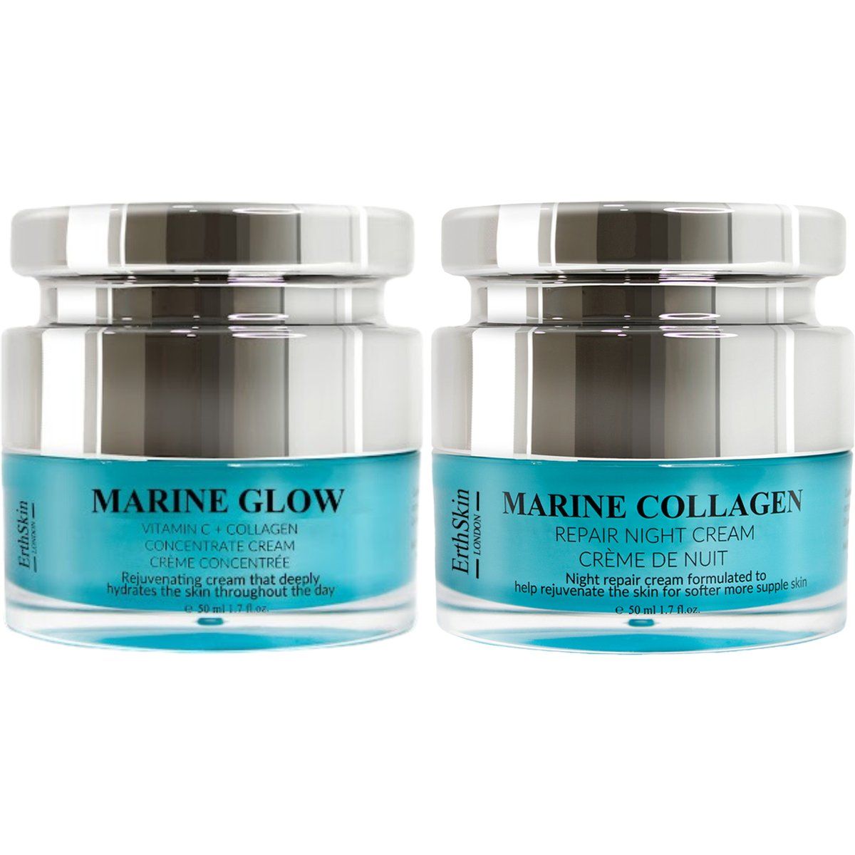Marine Glow und Kollagen Nachtcreme Set