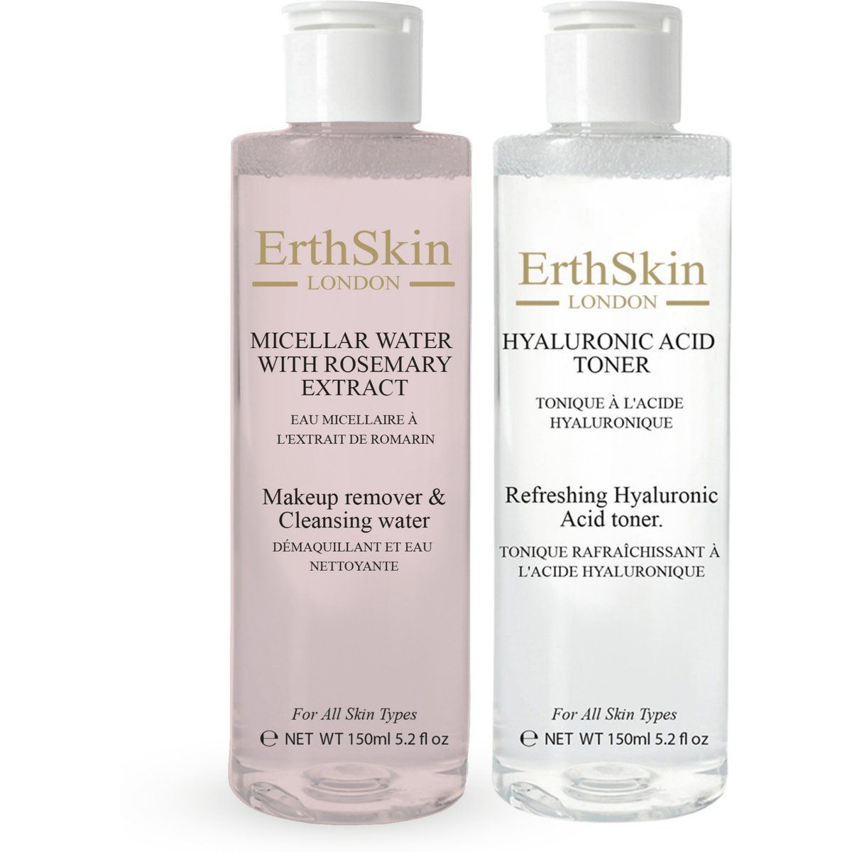Feuchtigkeitsspendendes Gesichtswasser und Mizellenwasser Set