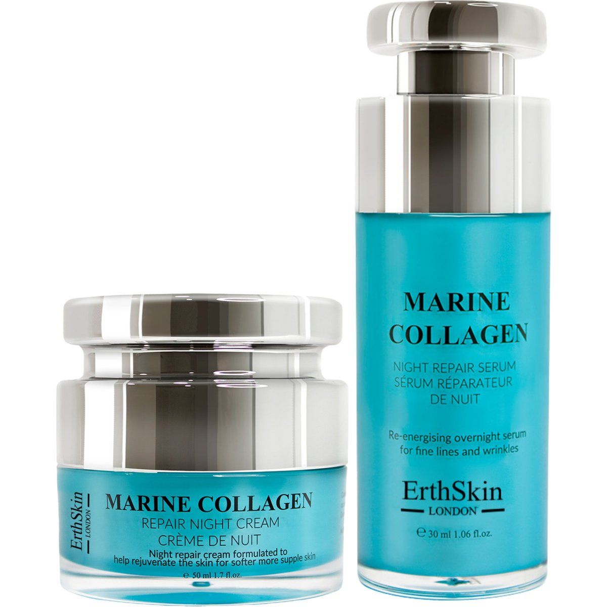 Marine Kollagen Nachtcreme und Serum