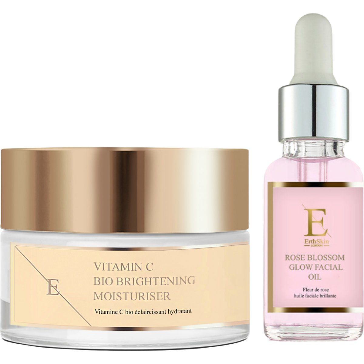 Vitamin C Feuchtigkeitscreme & Rosenöl Set