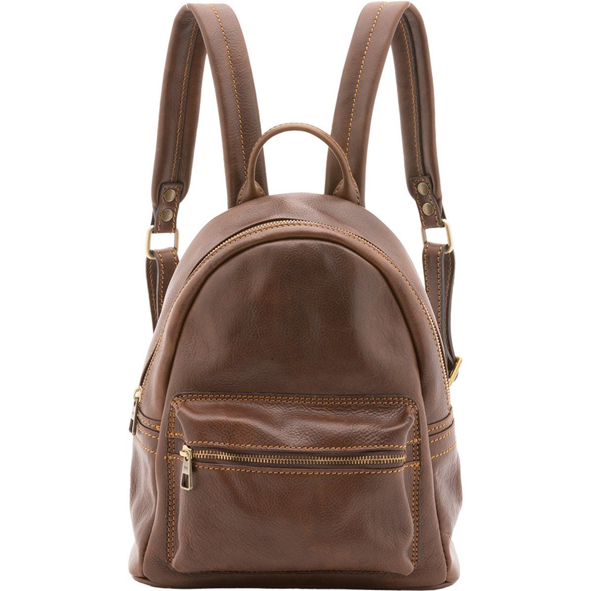 Klassischer Mini-Rucksack aus Leder