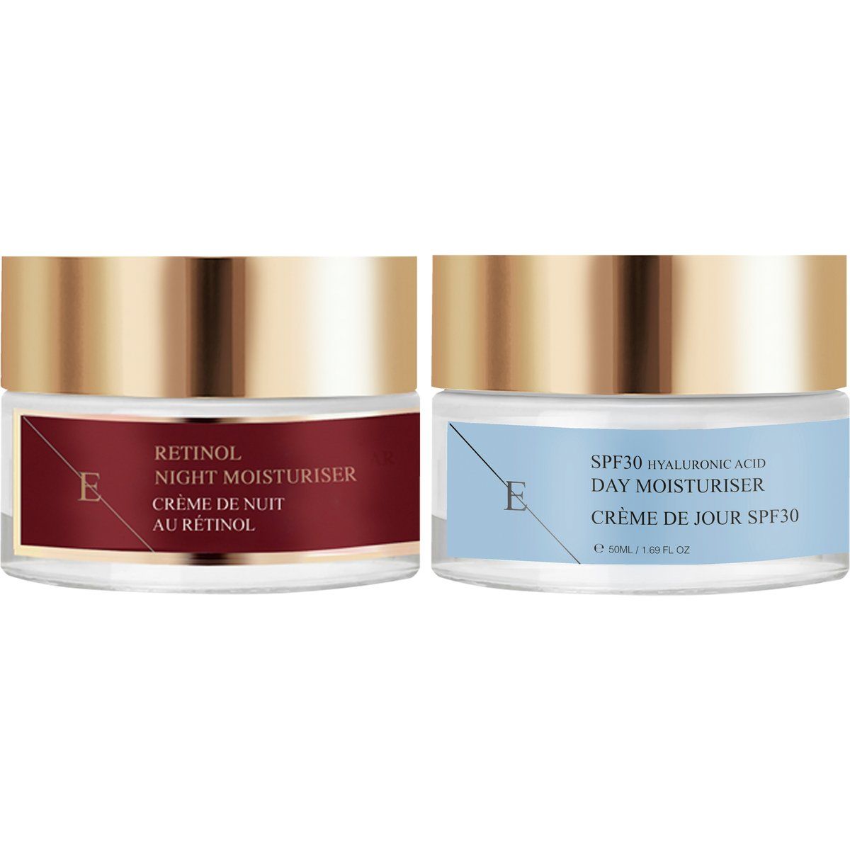 Retinol- und Hyaluronsäure-Feuchtigkeitscremes