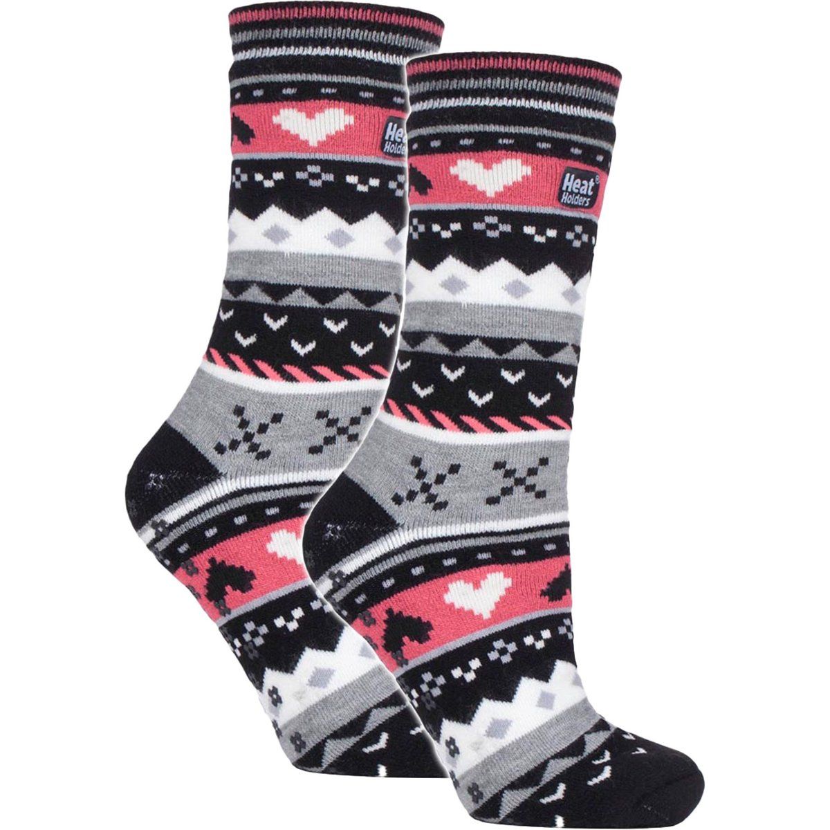 2 Paare Damen Soul Warming Socken mit Griffen