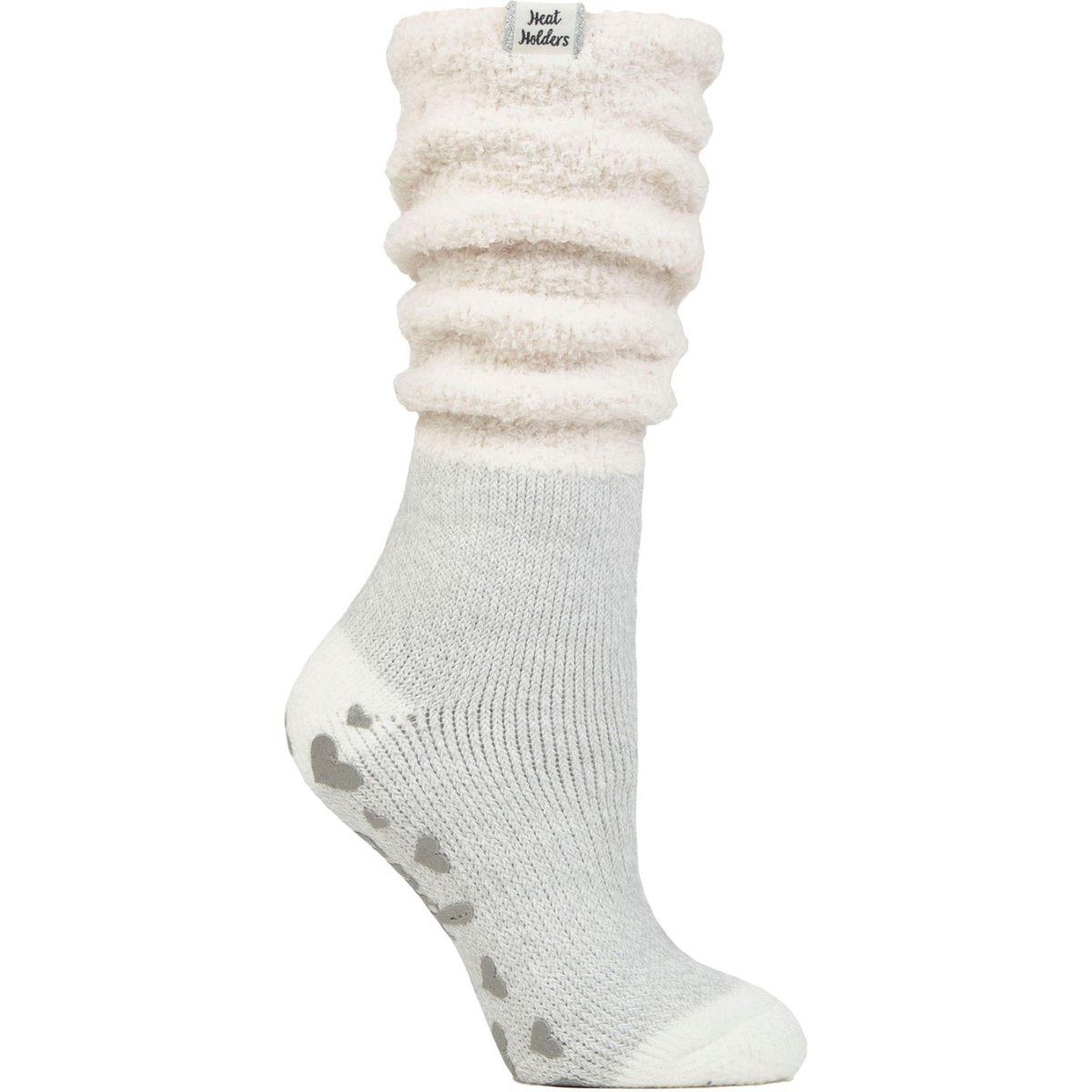 Damen Flauschige Schlupfoberteile Rutschfeste Thermo-Bett-Socken
