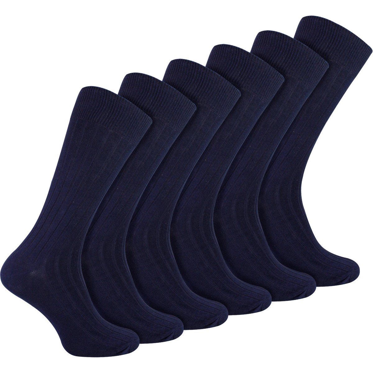 Gerippte Baumwoll-Anzugsocken