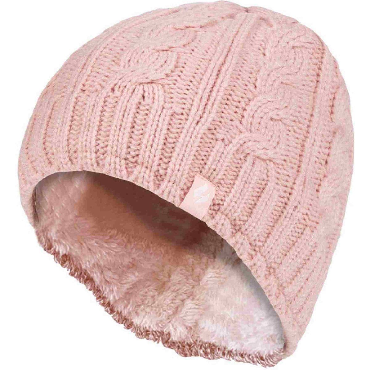 Kabelstrick Fleece-gefütterte Mütze
