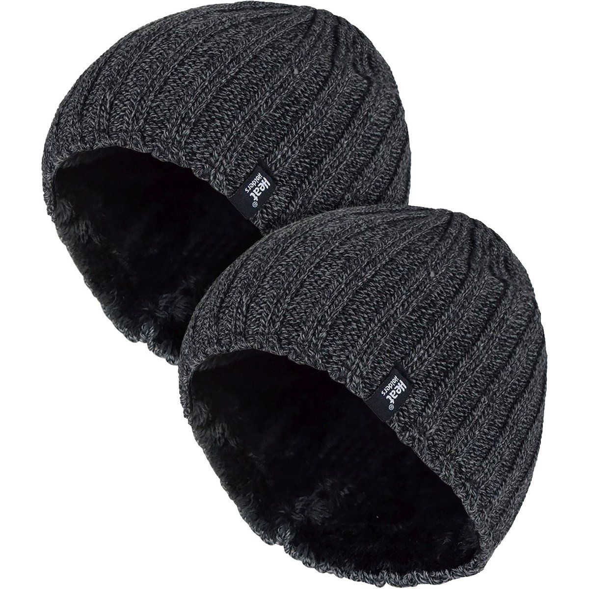 Herren Chunky Weiche Winter Rippmütze - 2er Pack
