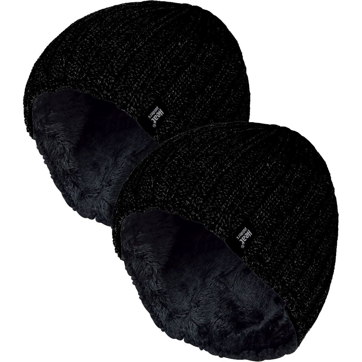 Herren Chunky Weicher Winter Ribbed Hut - 2er Pack