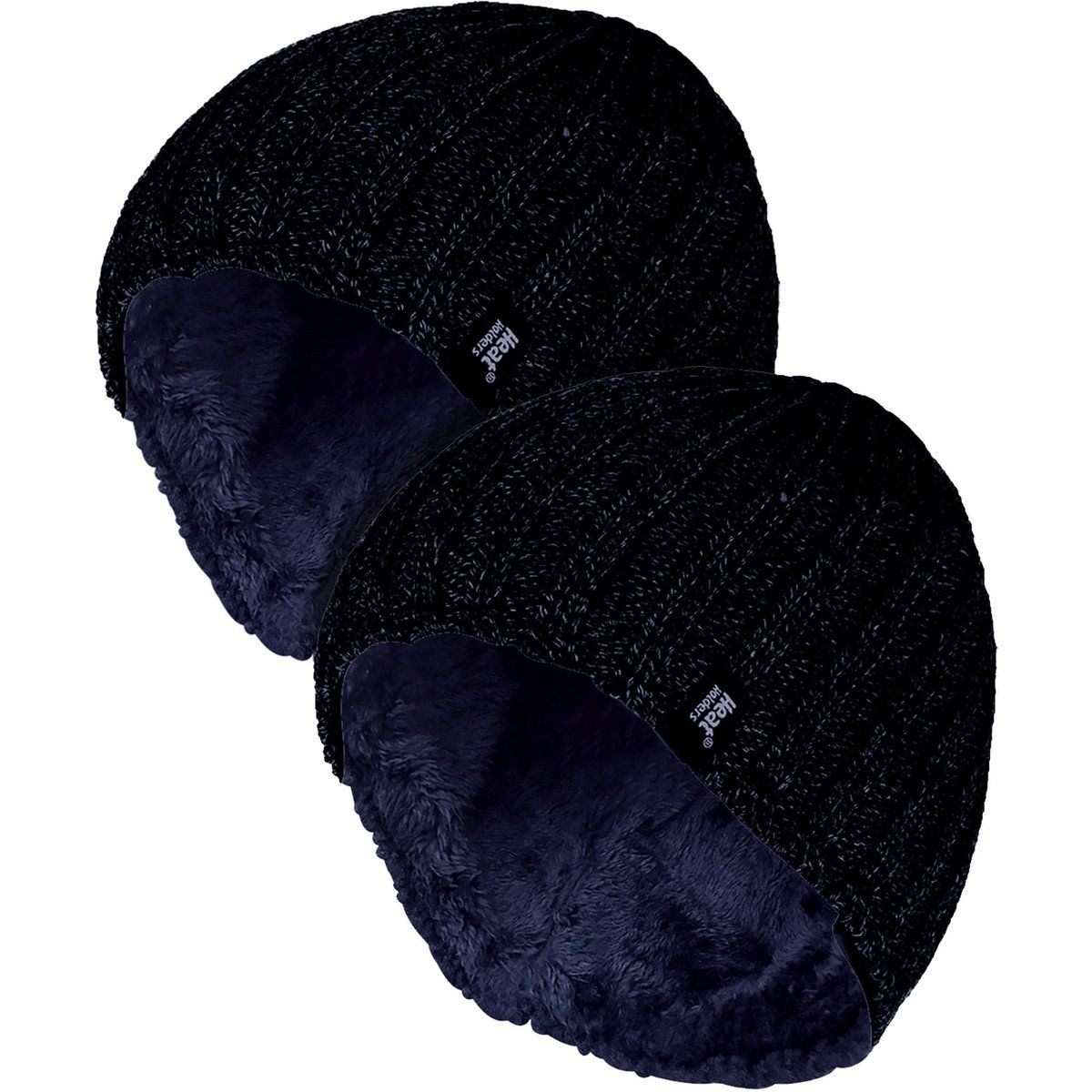Herren Chunky Soft Winter Rippenmütze - 2er Pack