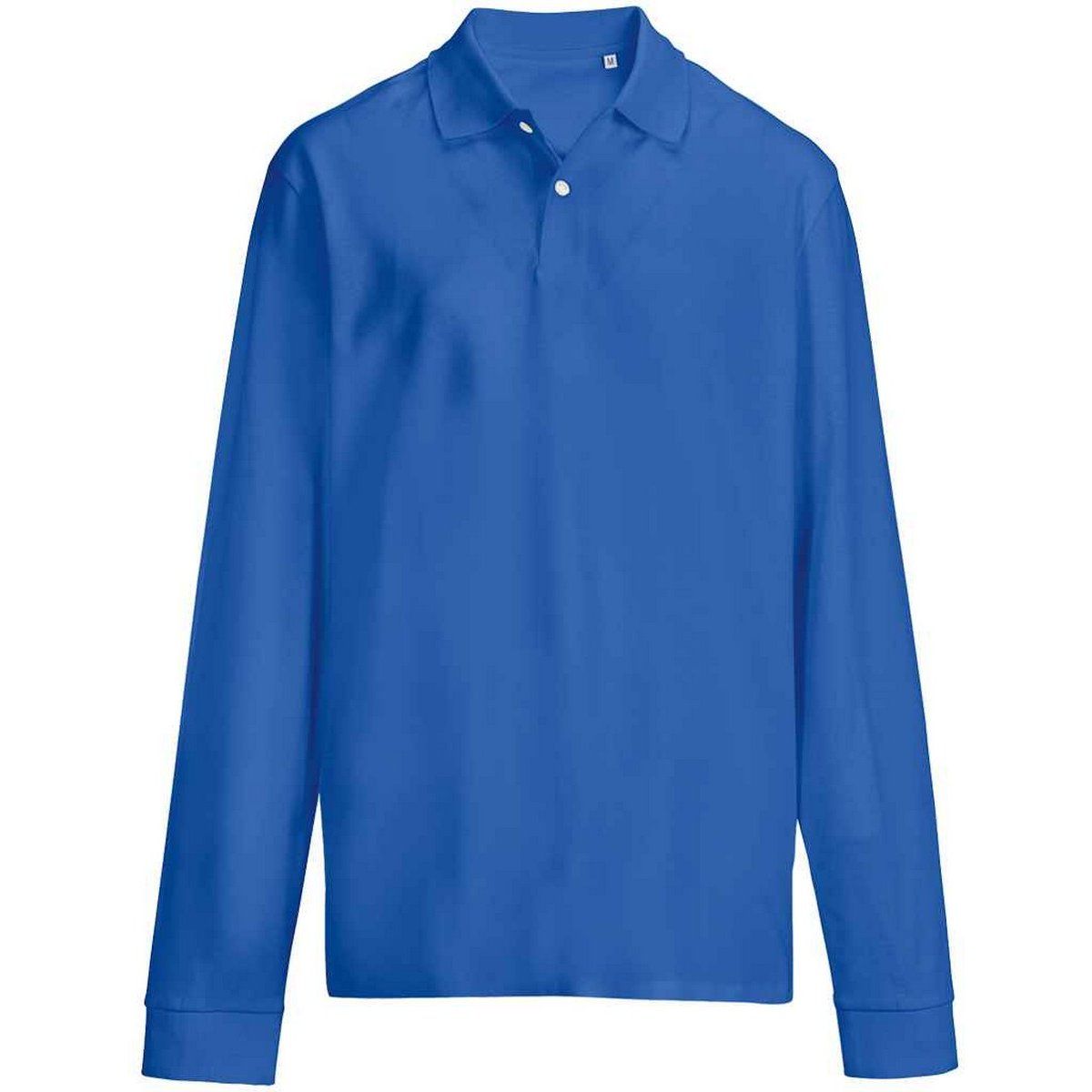 Herren Piqué-Poloshirt mit langen Ärmeln