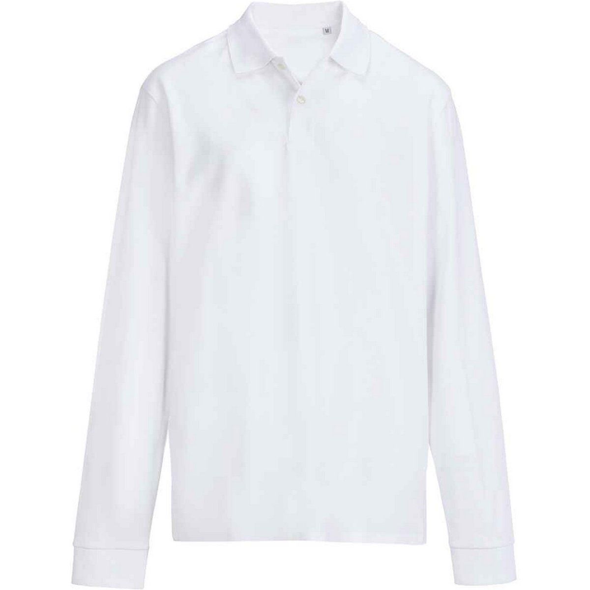 Klassisches langärmeliges Piqué-Poloshirt