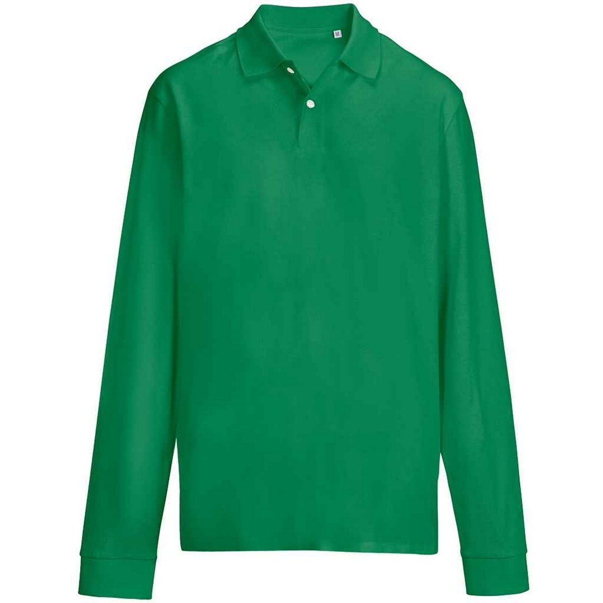 Klassisches Langarm-Piqué-Poloshirt