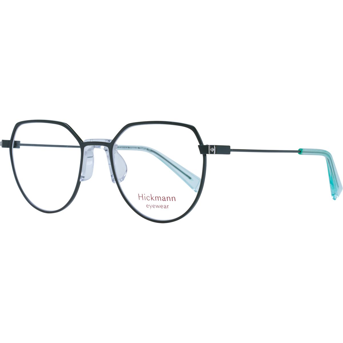 Eckige Vollrand-Metallbrille