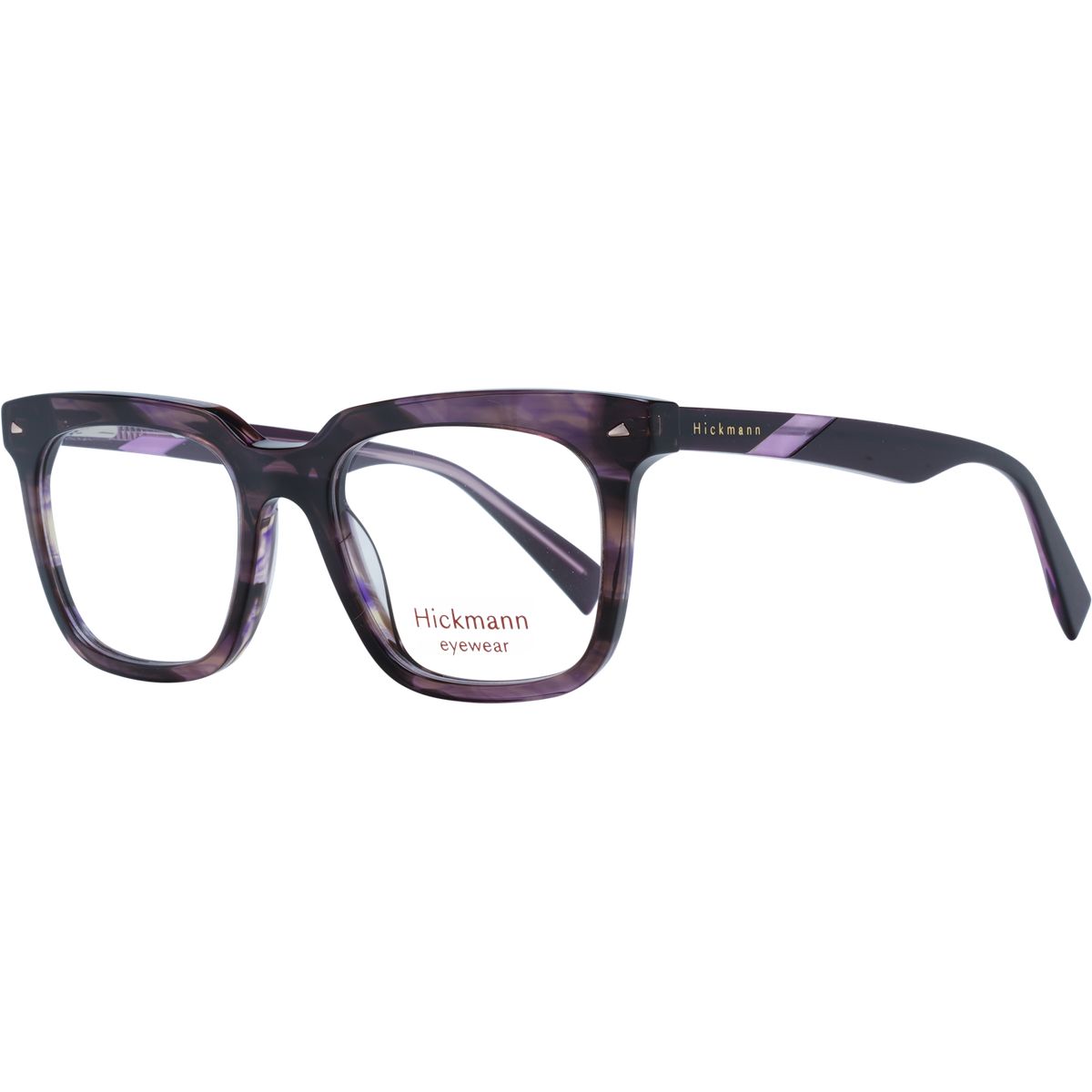 Quadratische Acetat-Brille in Violett