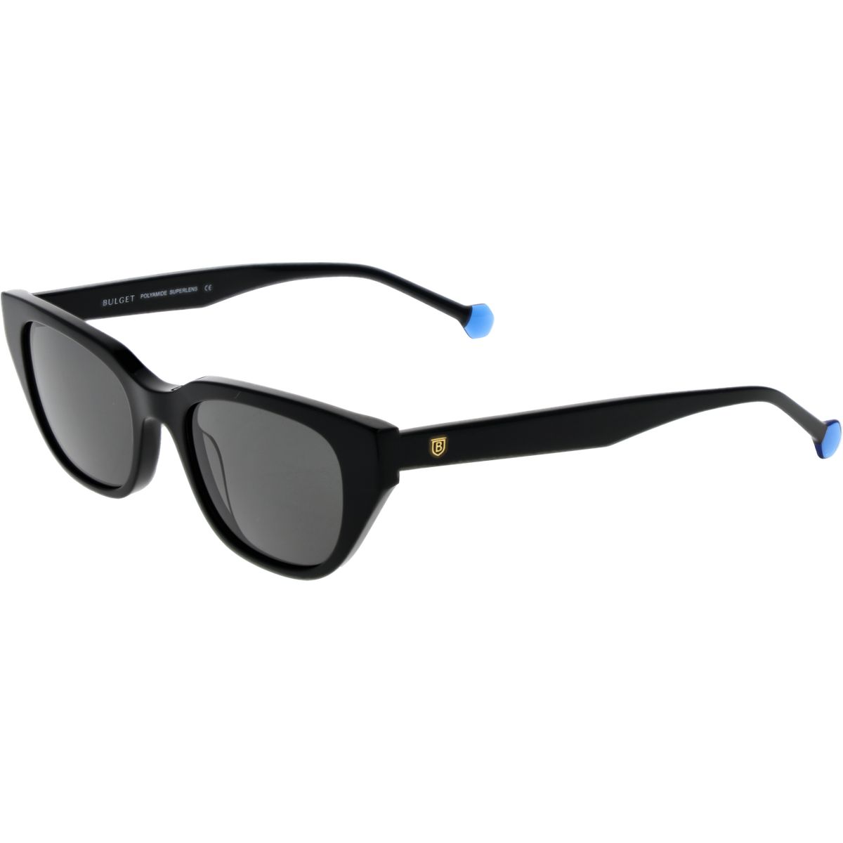 Cat-Eye Sonnenbrille mit blauem Akzent