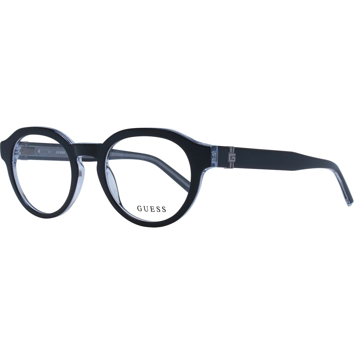 Runde Vollrandbrille in Schwarz