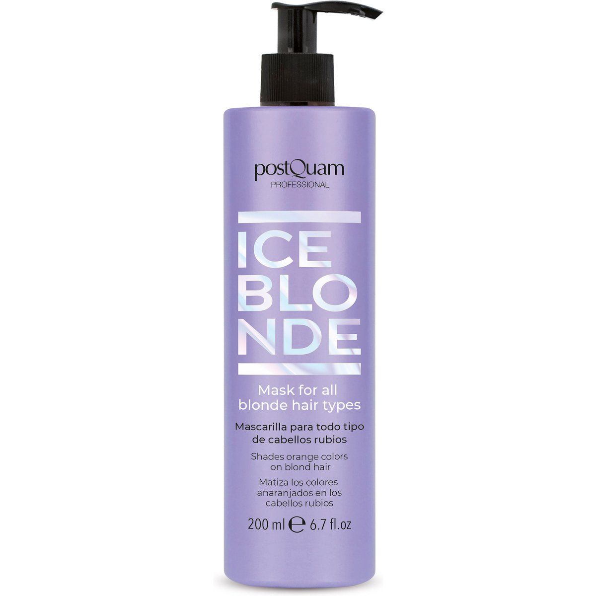 Eisblonde Haarmaske