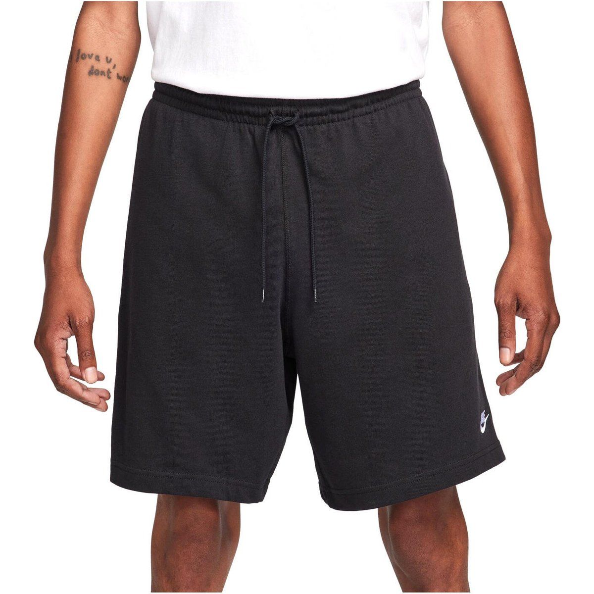 Schwarze Strick-Clubshorts für Herren