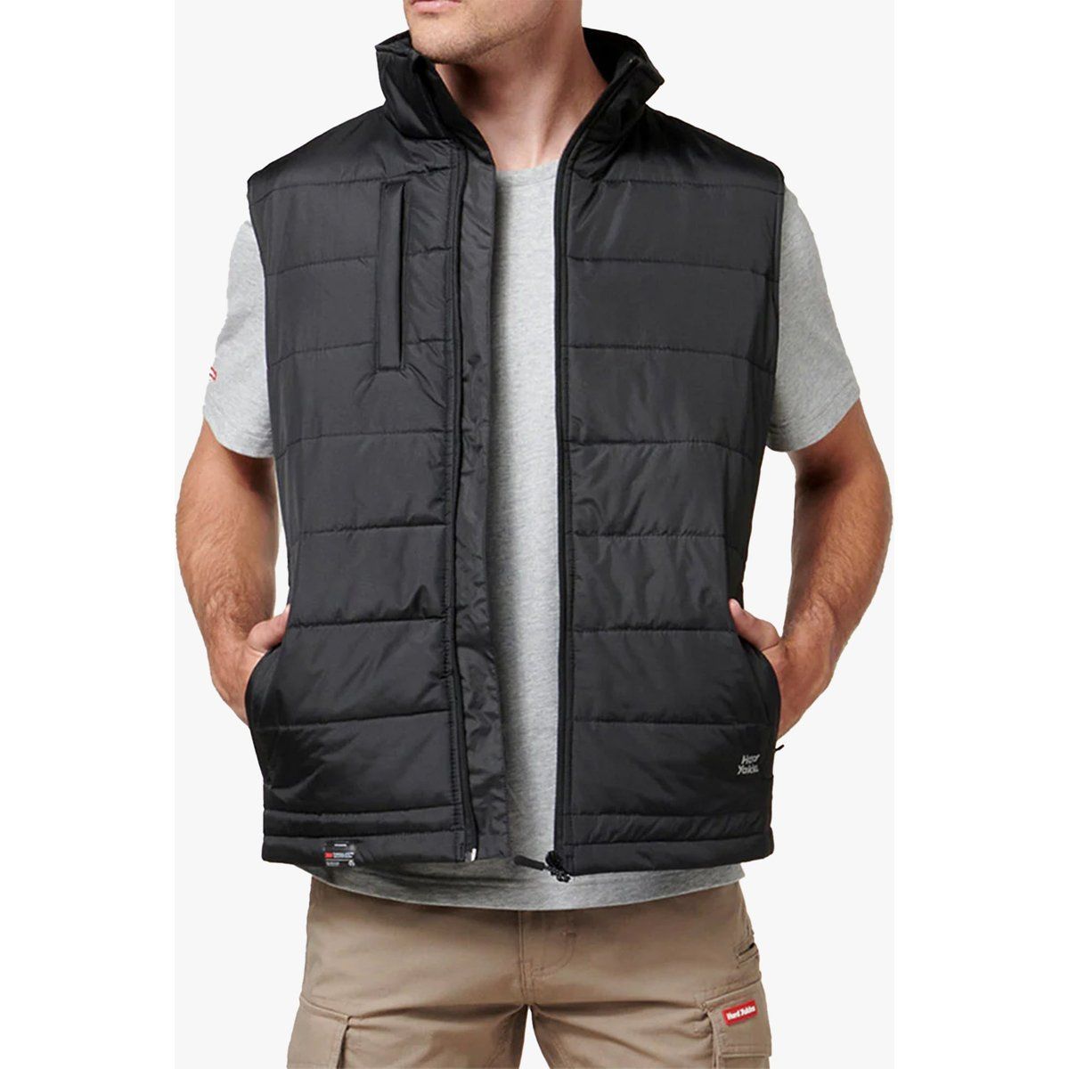 Hard Yakka PUFFA 2.0 Herren Bodywarmer Schwarz