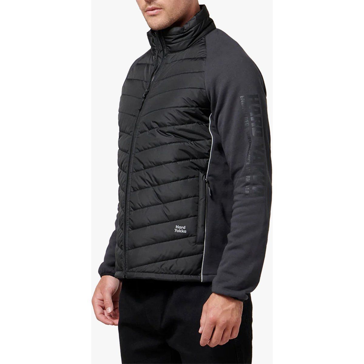 Gesteppte Hybridjacke mit Fleece