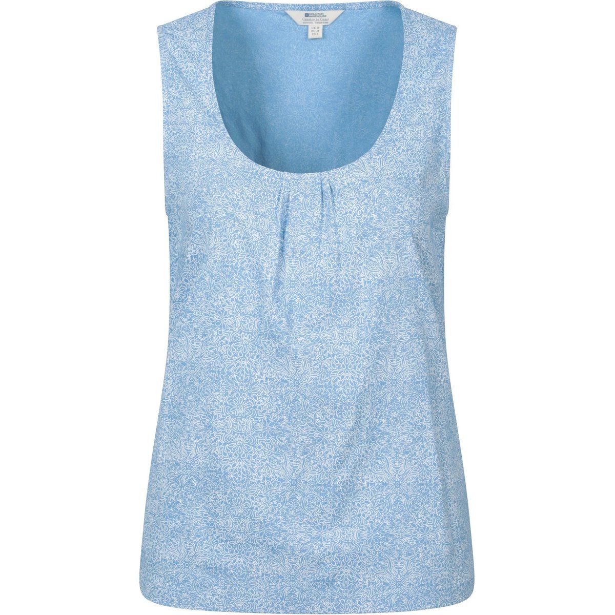 Ärmelloses Tanktop mit Blumendruck