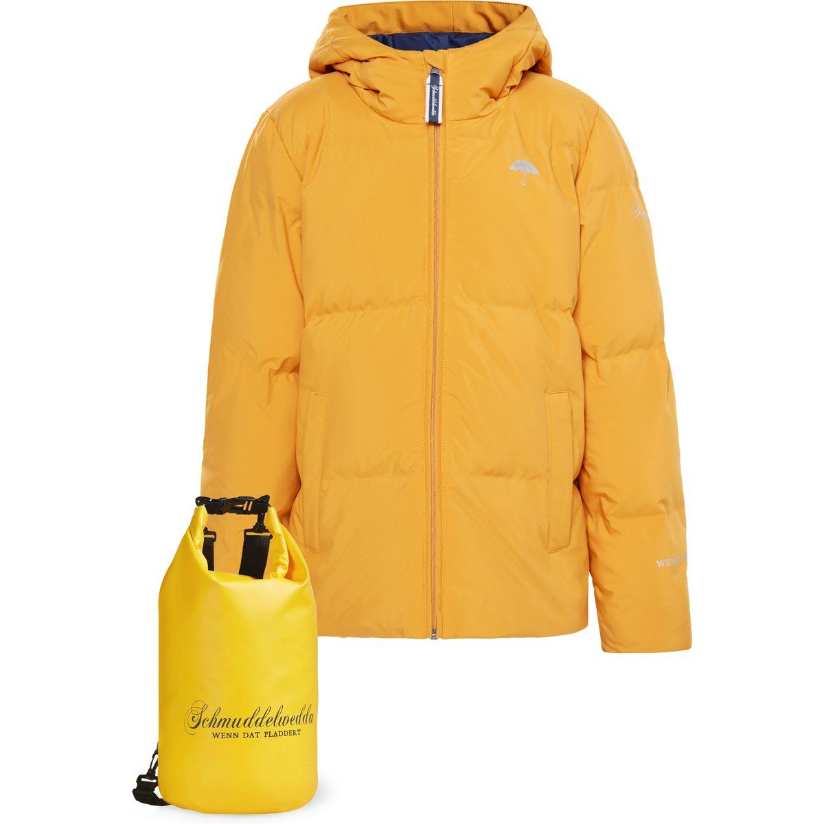 Schmuddelwedda Anorak + Tagesrucksack - SET Mädels Curry